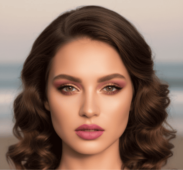 bridal soft pink look