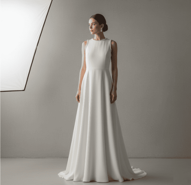 modern minimalist gown