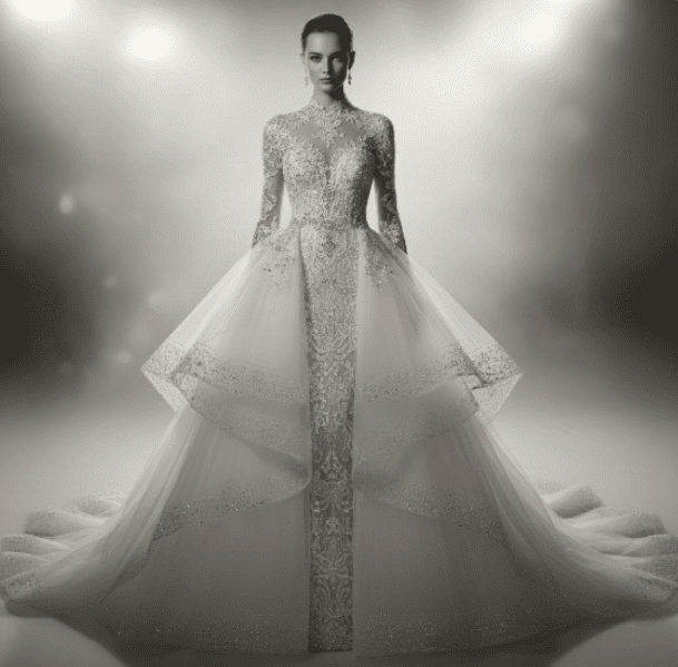 couture white wedding dress