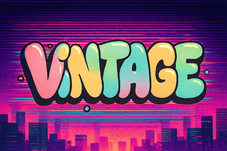 graffiti with pastel tones