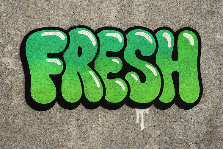 classic bubble graffiti