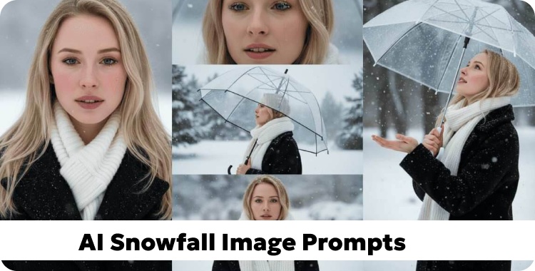 ai snowfall image prompt