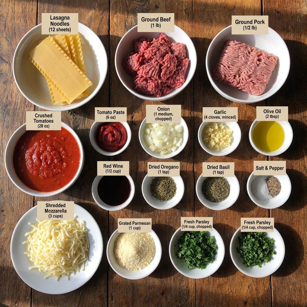 all ingredients shown by nano banana