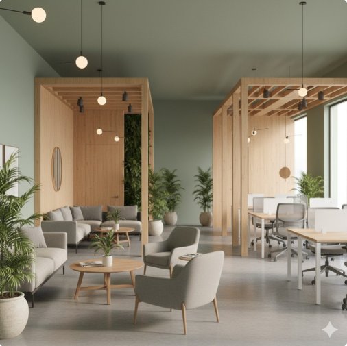 biophilic office interior