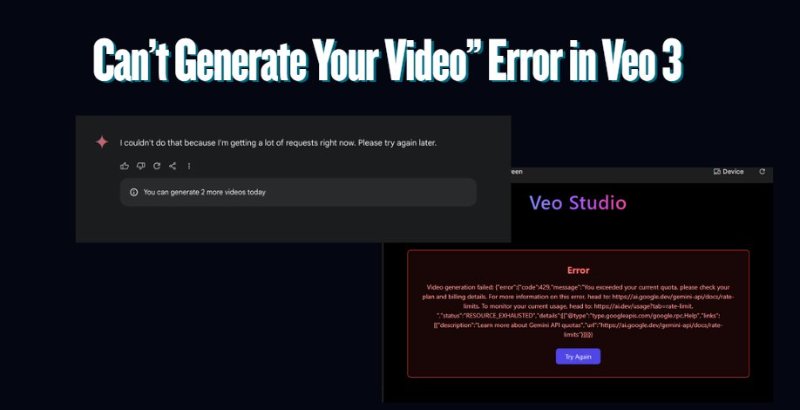 can't generate your video. try another prompt