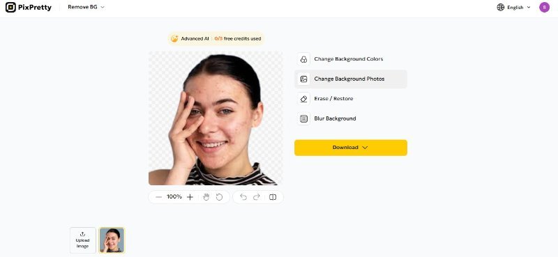 Alt: change image background