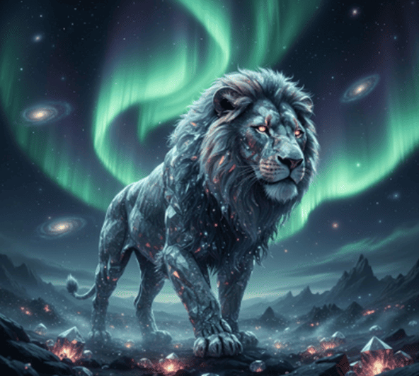 cosmic aurora diamond lion