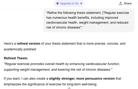 refine thesis statement