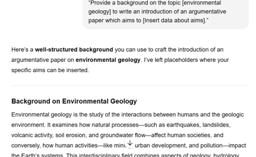 background on the topic