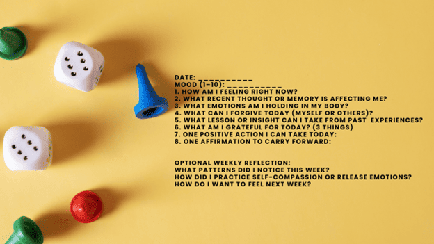 self healing journaling template