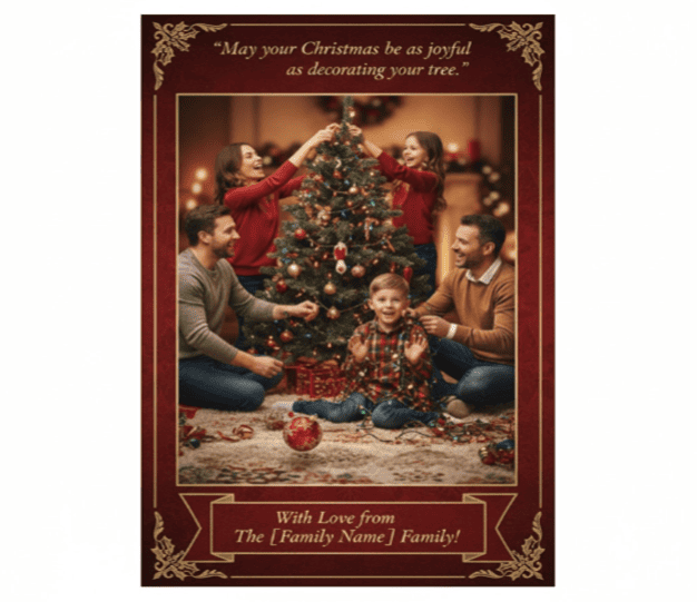 tree decorating chaos