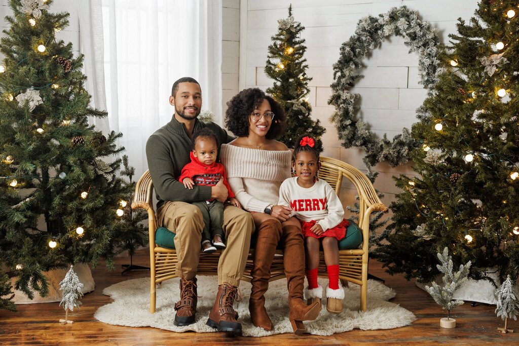 holiday photo in studio