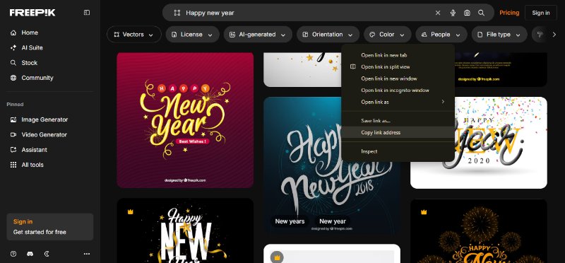copy-the-url-of-the-freepik