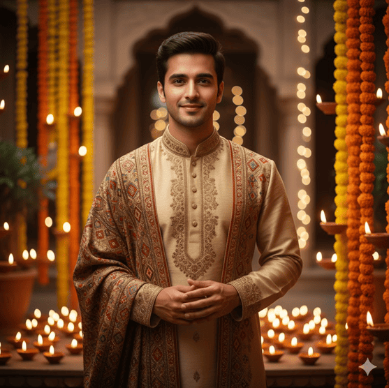 diwali boy gemini ai photo prompt
