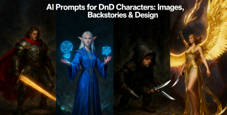 Prompts for DnD Characters Cover