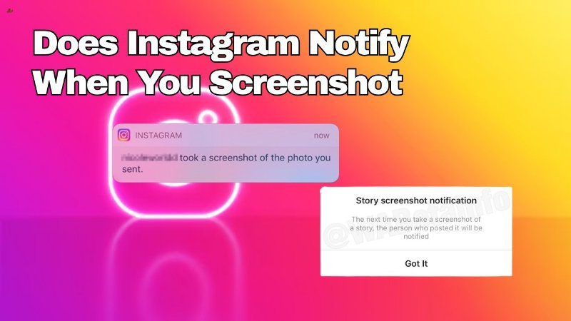 does instagram notify when you screenshot a dm