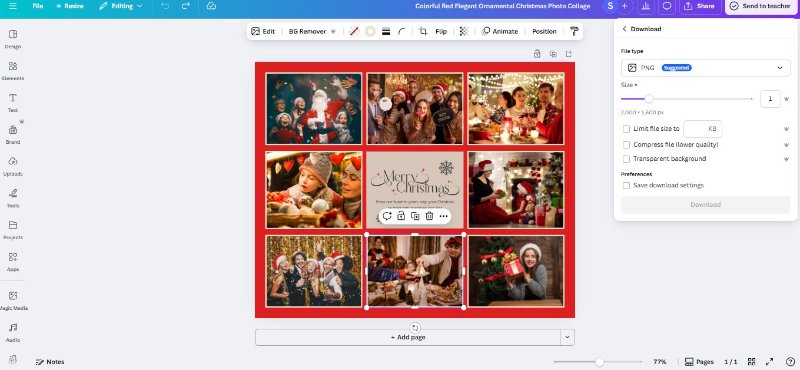 Download canva suffle photos