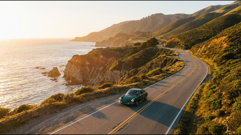 drone shot ai photo road