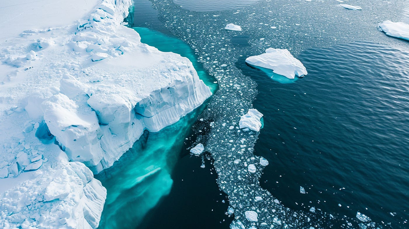 drone shot ai photo sea