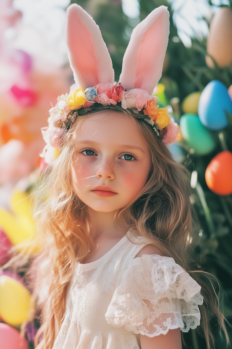 easter holiday photo girl chatgpt photo