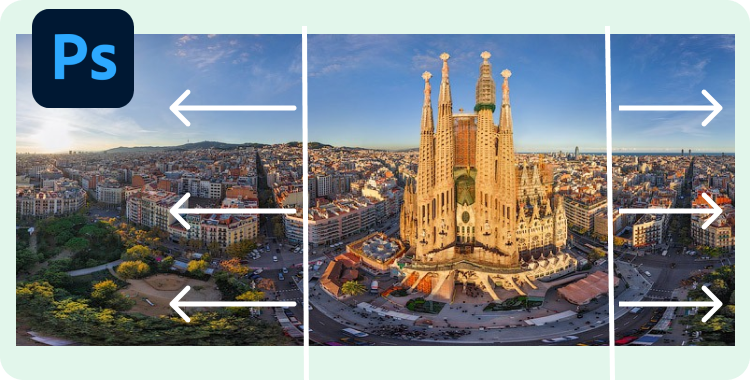 how to extend the background in Photoshop