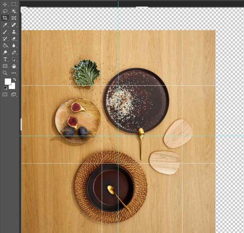 extended area will appear transparent