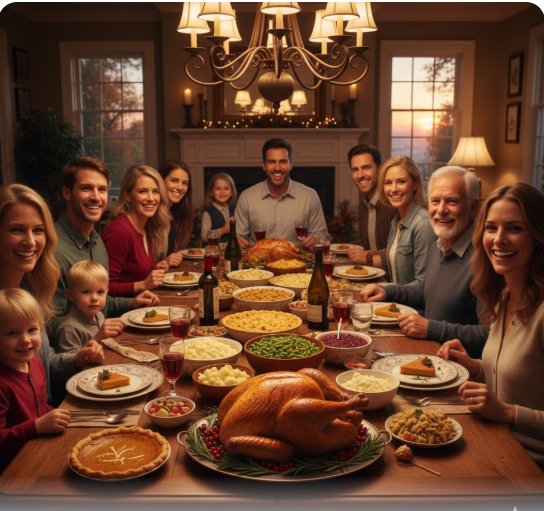 family celebration scene