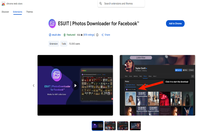 ESUIT | Photos Downloader for Facebook™ 