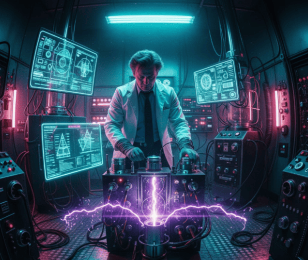 80s sci fi laboratory