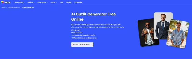 Fotor KI Outfit Generator