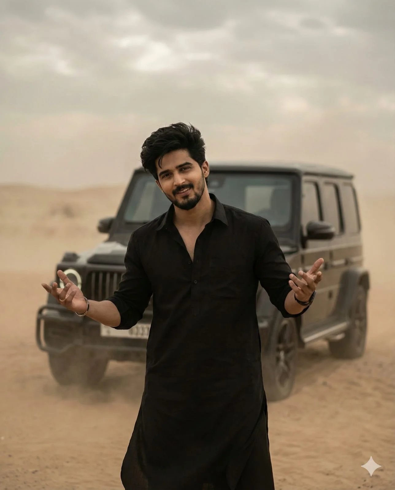 rehman dakait by car ai photo by gemini