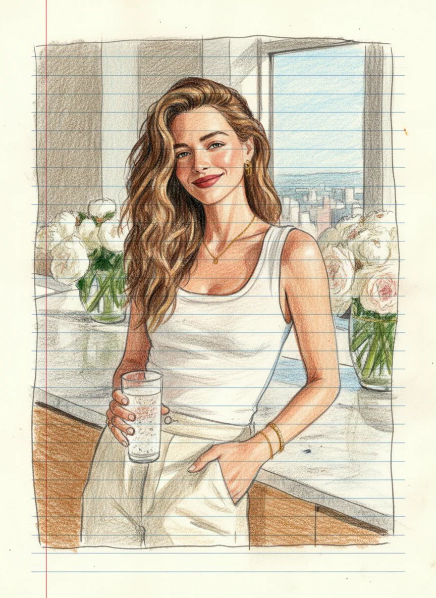 hand-drawn portrait illustration ai womem