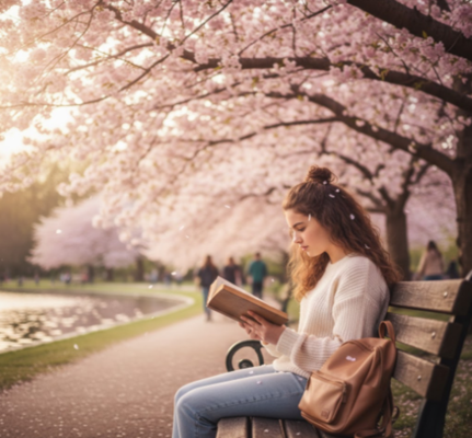 teenage girl reading