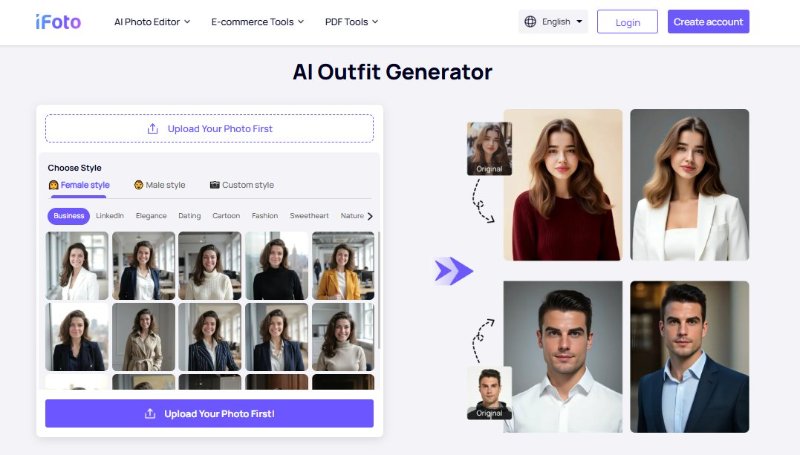iFoto KI Outfit Generator