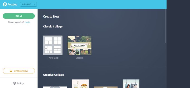 fotojet collage template