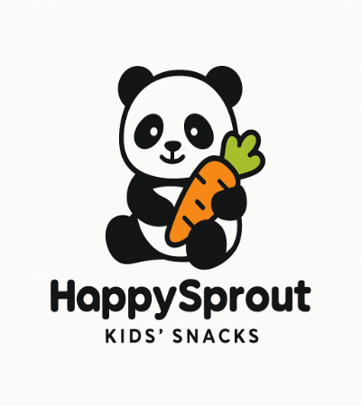 a playful mascot logo for panda