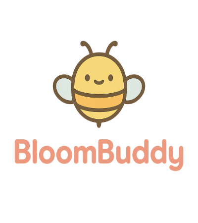  a playful yet simple logo for BloomBuddy