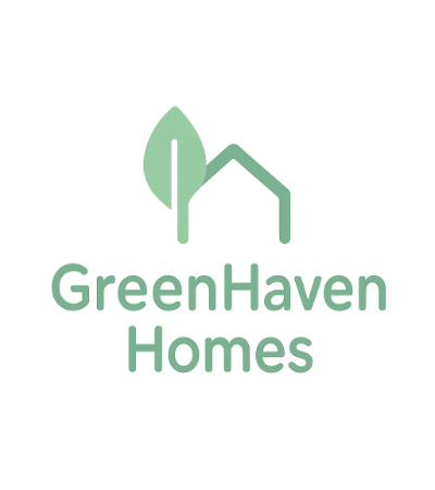 a eco-friendly logo for GreenHaven Homes