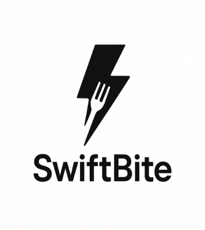 a minimal logo for SwiftBite