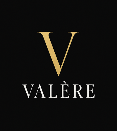 a luxury monogram logo for Valere