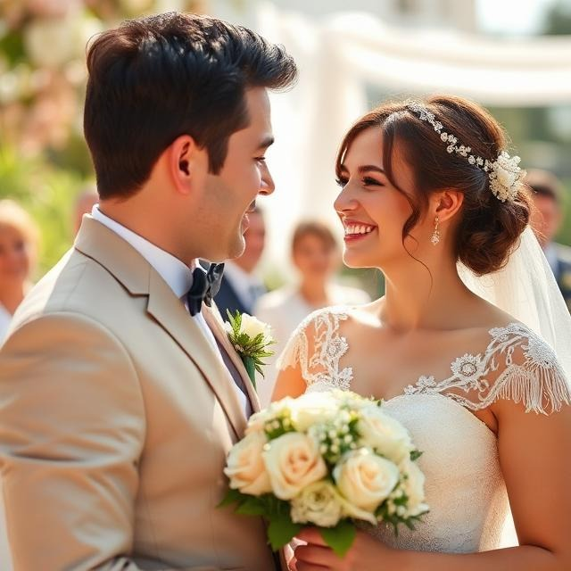 a couple in the wedding event