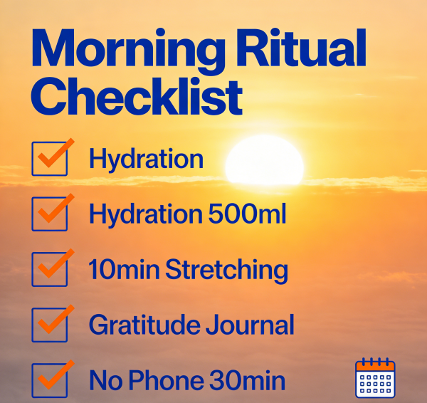 Morning ritual checklist