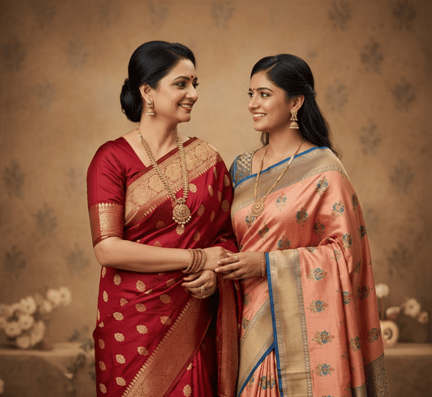 traditional saree portrait