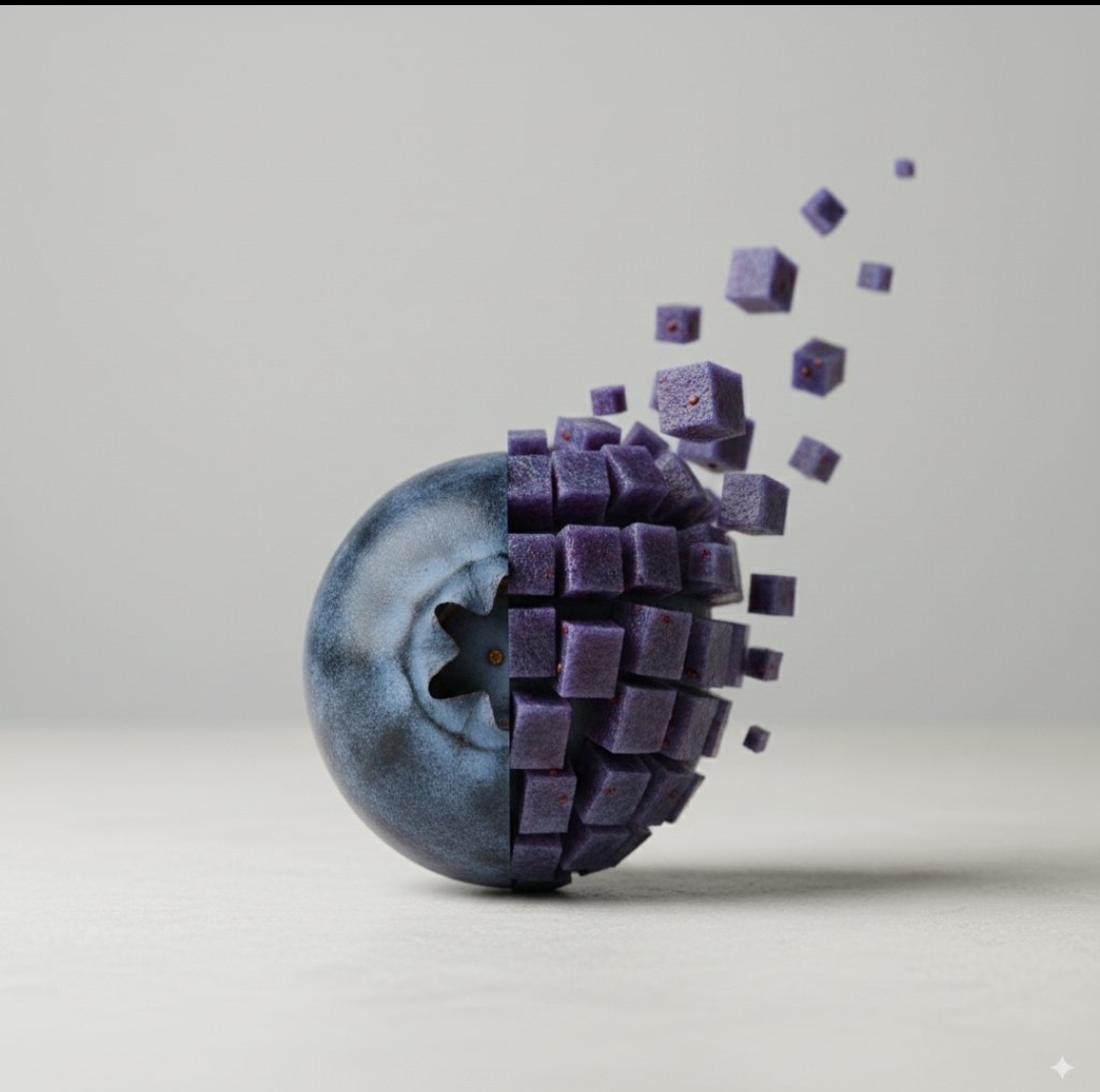 a 3D bluberry image
