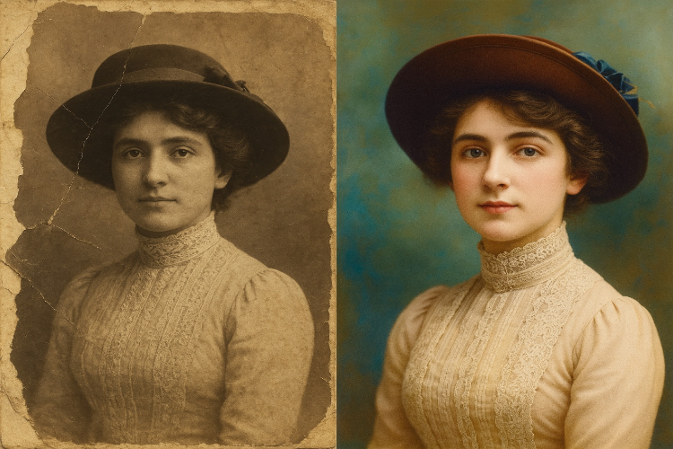repaired-torn-vintage-portrait