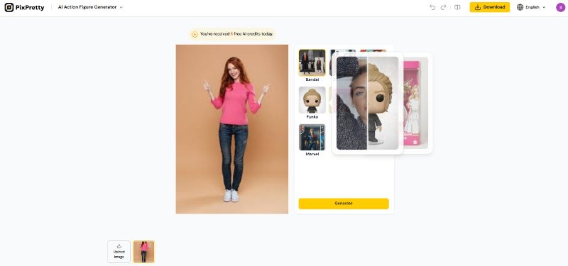 pixpretty ai 3d action style
