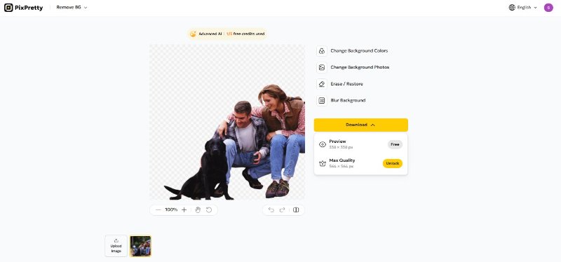 pixpretty ai background download