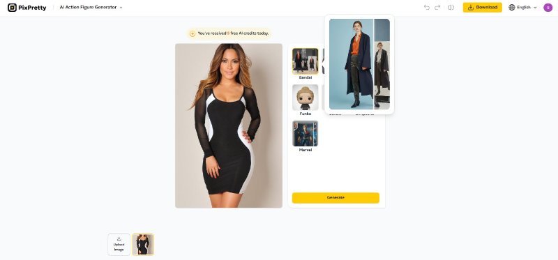 منشئ شخصيات PixPretty AI