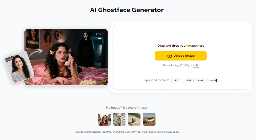 PixPretty generated Ghostface image example