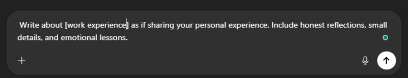 reflect with honesty and experience